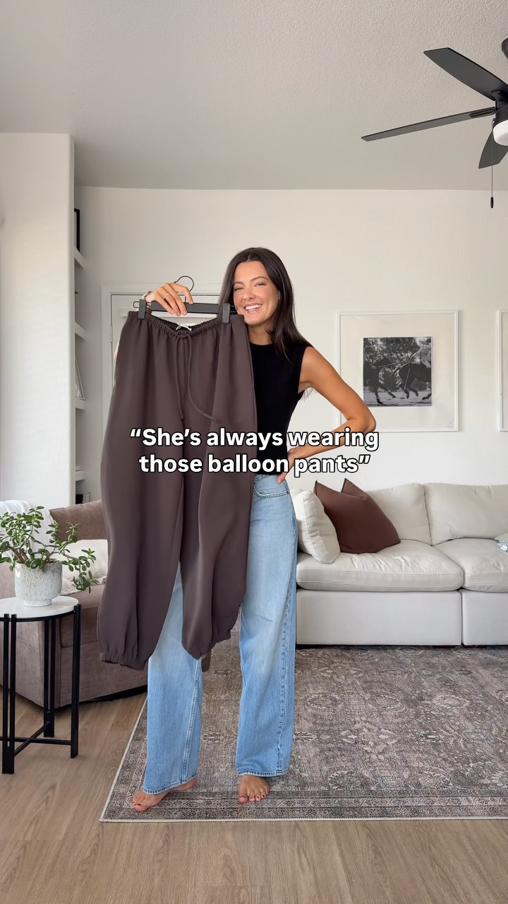 the pants for every plan 👏🏼 comment “YES” for outfit links, also saved to my LTK!

Balloon pants, casual style, effortless chic, fall outfit ideas, easy outfits, fashion outfits