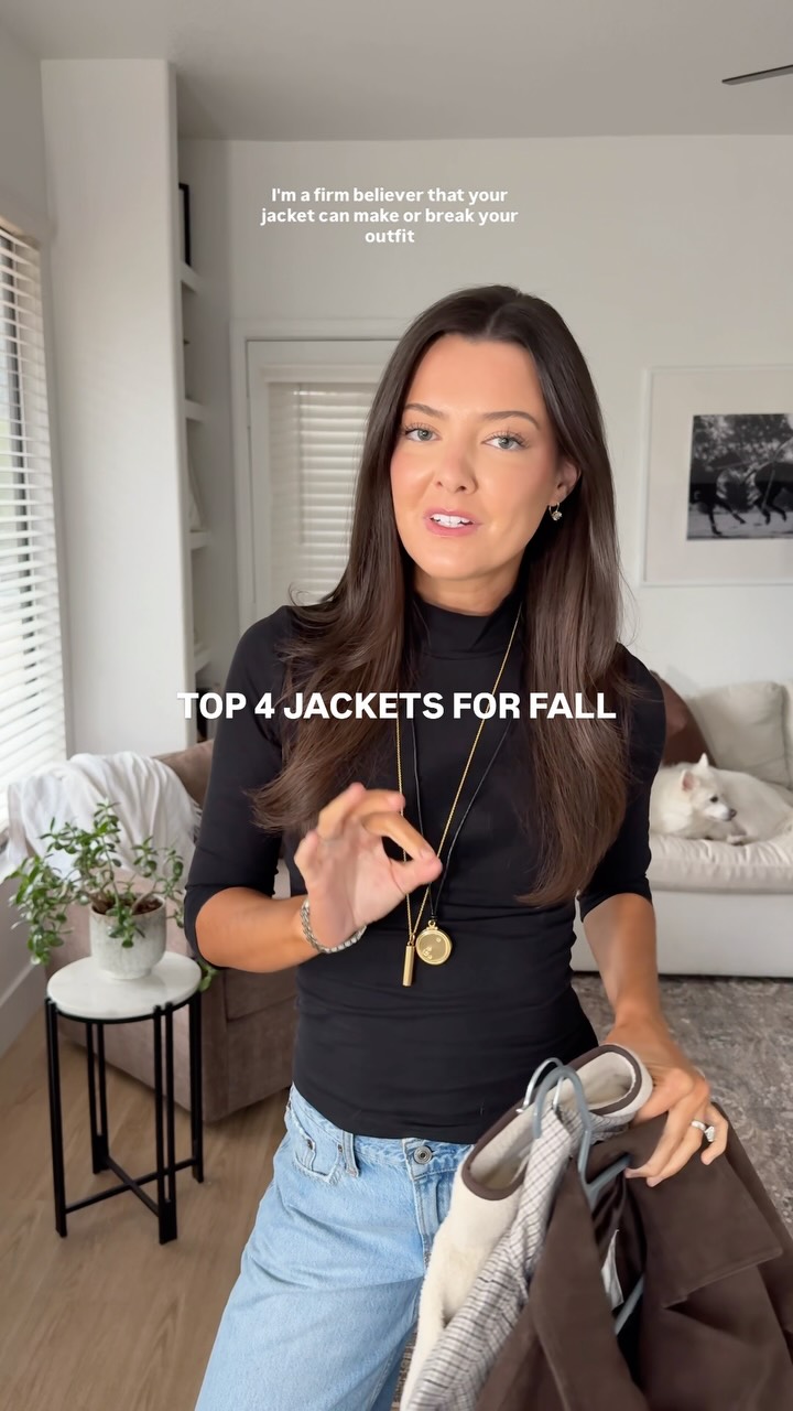 top 3 jacket recommendations for fall 2026! comment “YES” and I’ll send you the links, which are also saved to my LTK in my bio! 🫶🏼
