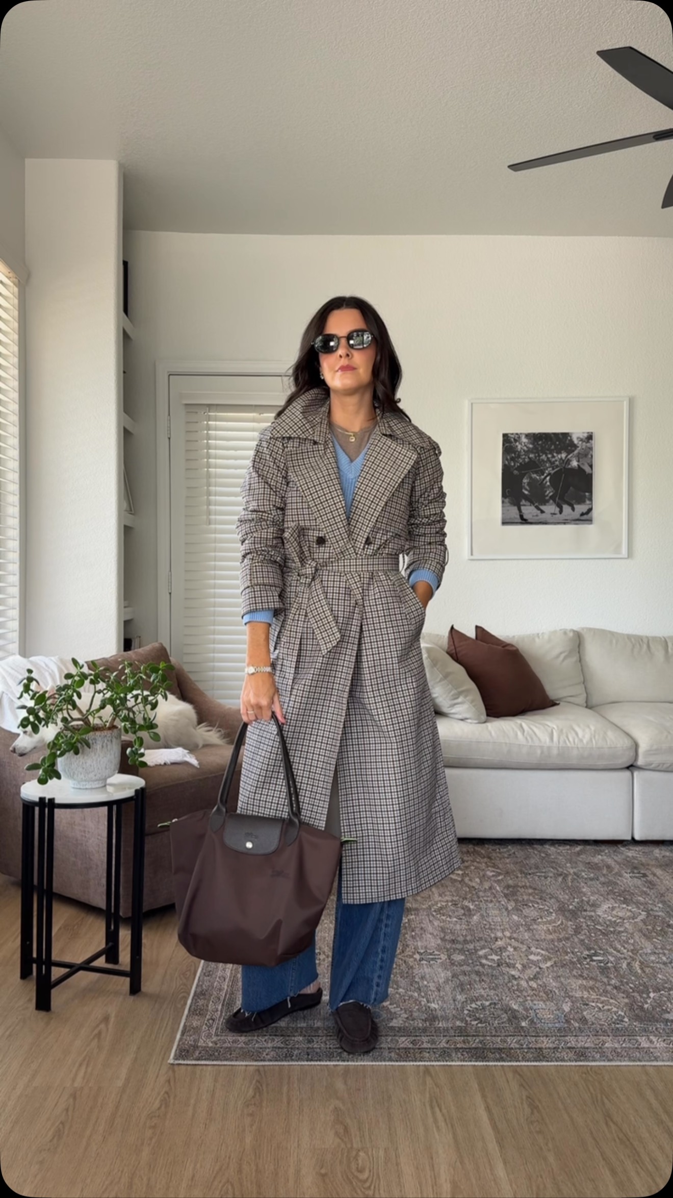 couldn’t wait to style this trench 🫶🏼 comment “yes” for outfit details and sizing! day 5 of 10 days of fall outfits!