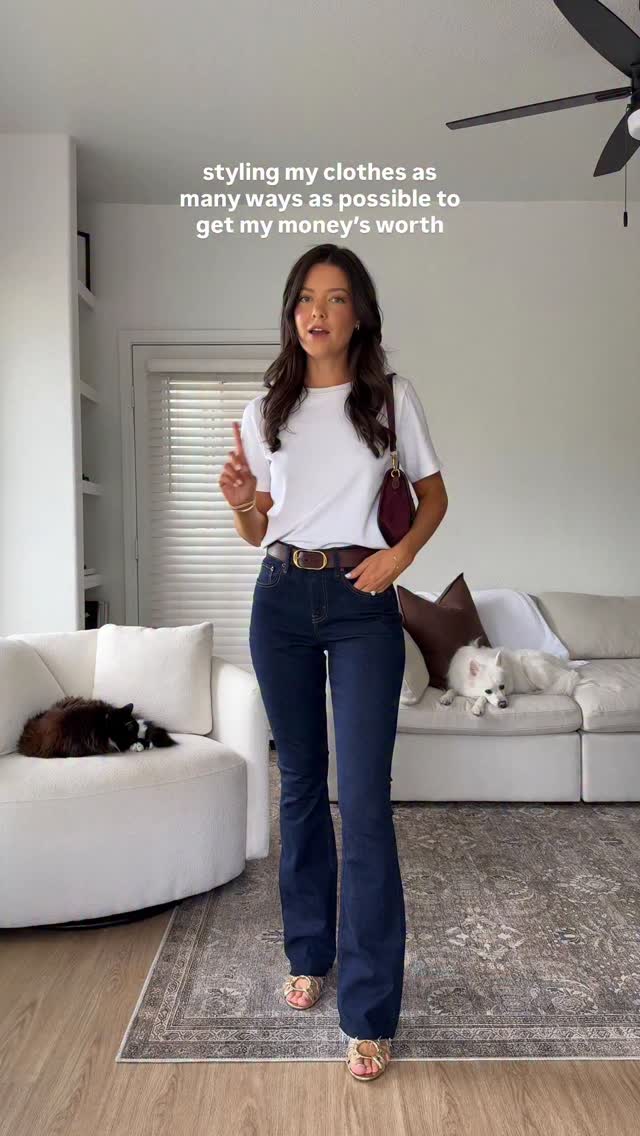 the best white tshirt everrrr 💖 comment “YES” for links to these outfits, and similar suggestions for anything out of stock! #summeroutfits #easyoutfits #outfitrepeater