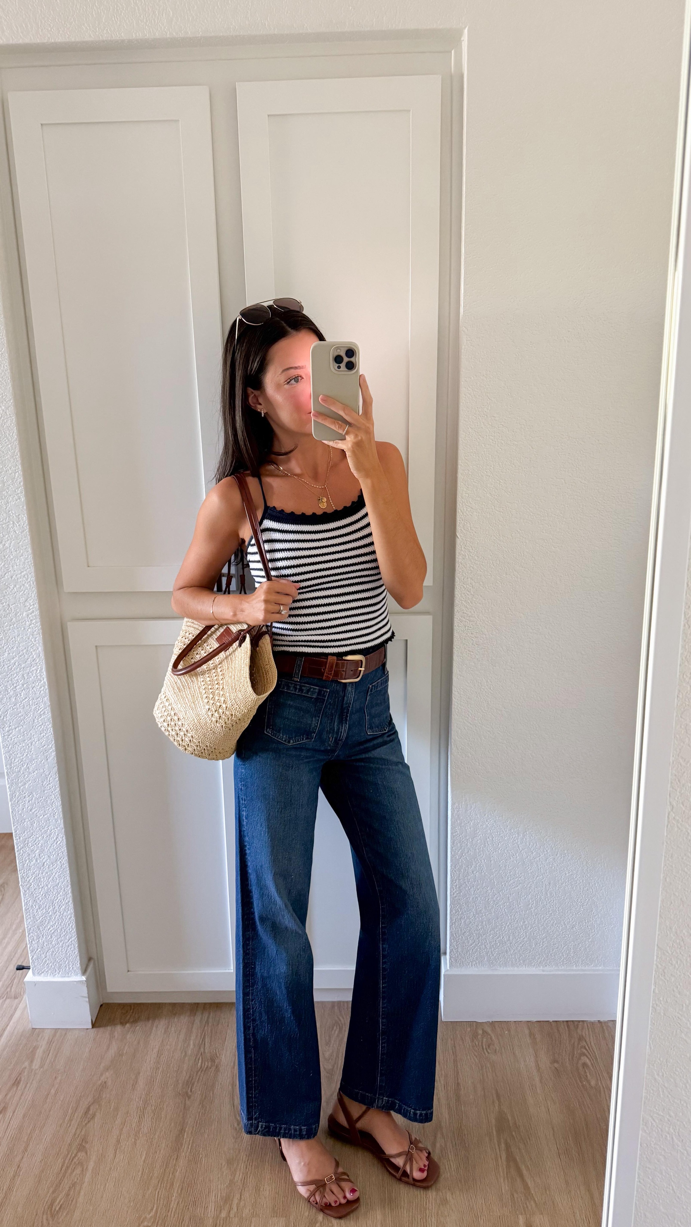 the classics never let us down ✨ comment “yes” for links to this outfit, also saved in my LTK! must be following @cassiesethna to receive the DM! #springtransition #outfitideas4you #summeroutfits