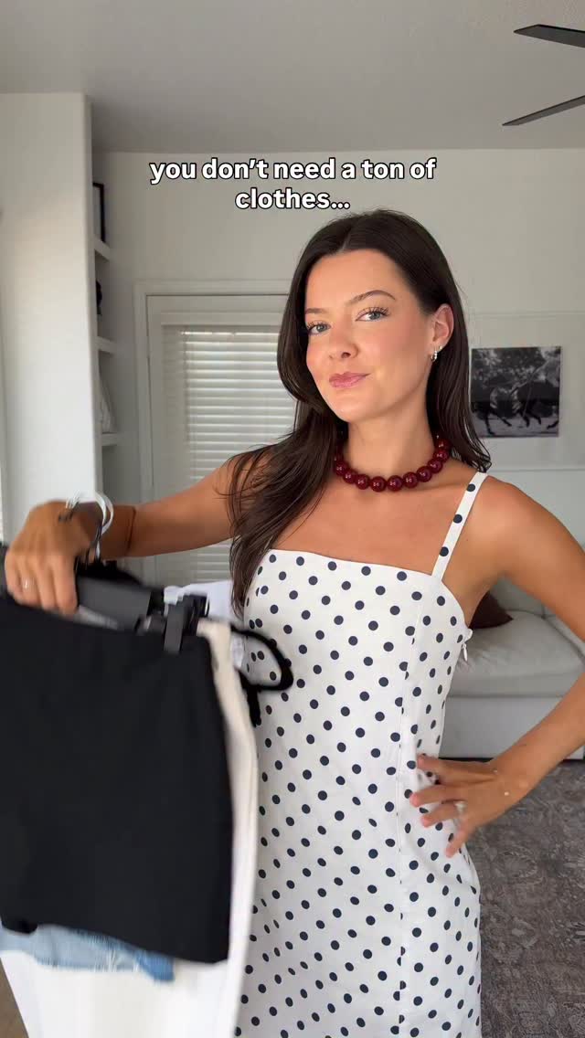 With just 3 tops, 3 bottoms, and 3 layers you can have tons of outfits for the spring transition 🌸 proof that more isn’t always better, versatility is key! Comment “yes” for links to these outfits, also saved to my LTK! 

Items used:
Basic ribbed tank top
Detailed white tank top 
Grey tshirt 

White wide leg pants
Black mini skirt
Denim shorts

Cropped trench coat
White button down
Striped sweater